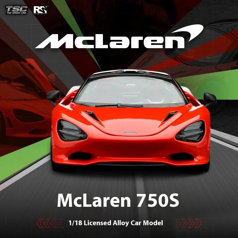 

Speed Card 1:18 Mclaren 750s, модель автомобиля из сплава, имитация спортивного автомобиля, статическая коллекция автомобилей, ювелирное изделие, украшение для рабочего стола, подарок