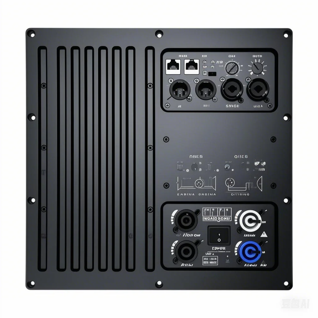 Active 2-channel class D digital signal processor power amplifier module for DIY audio equipment 4 ohms