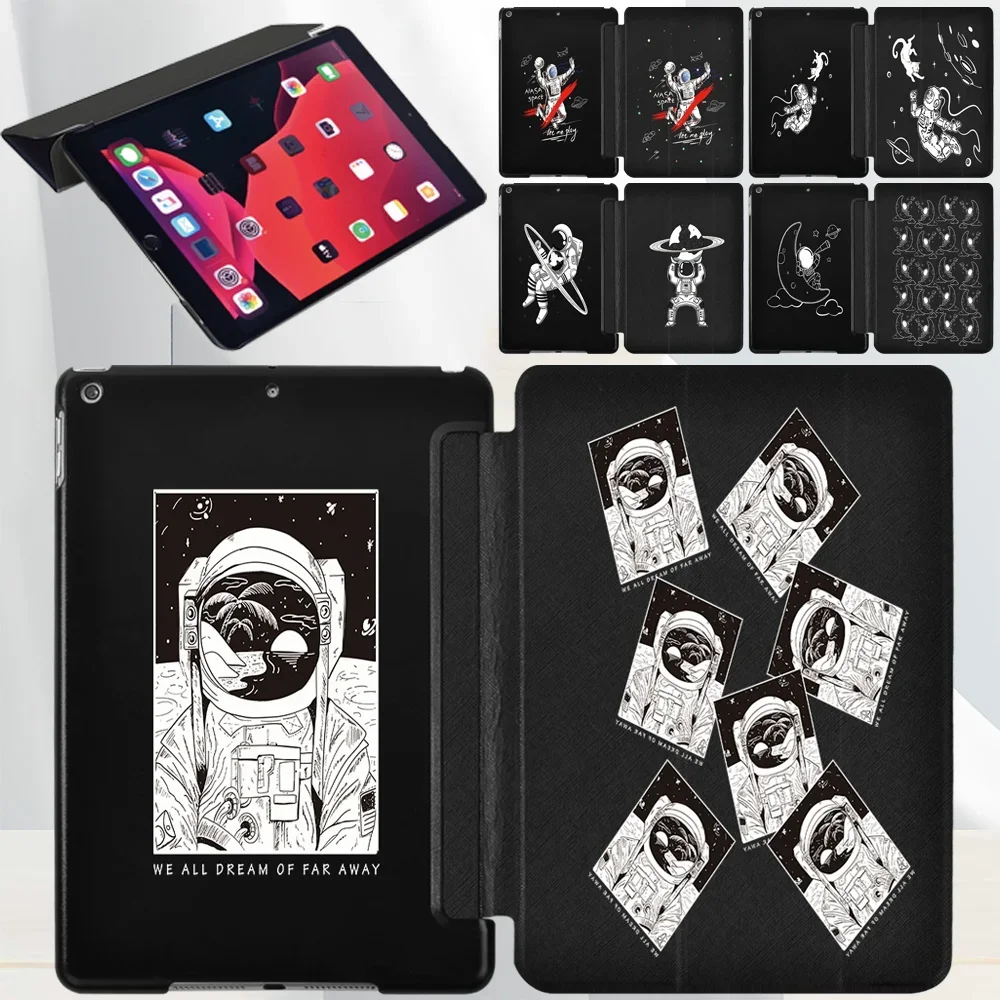 

For Apple IPad 8/5/6/7/iPad Air 4/3/1/2/iPad Mini 4/5/1/3/2/iPad Pro 11 Tablet PC Anti-fall Astronaut Protective Case + Stylus