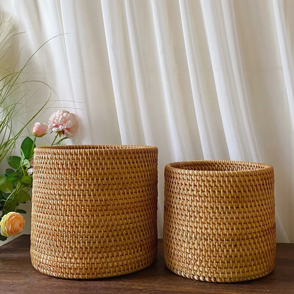 Extra Large Woven Storage Basket Simulated Rattan Fruit Basket for Kitchen Dining Room Table Top Decoration Snacks Vegetables