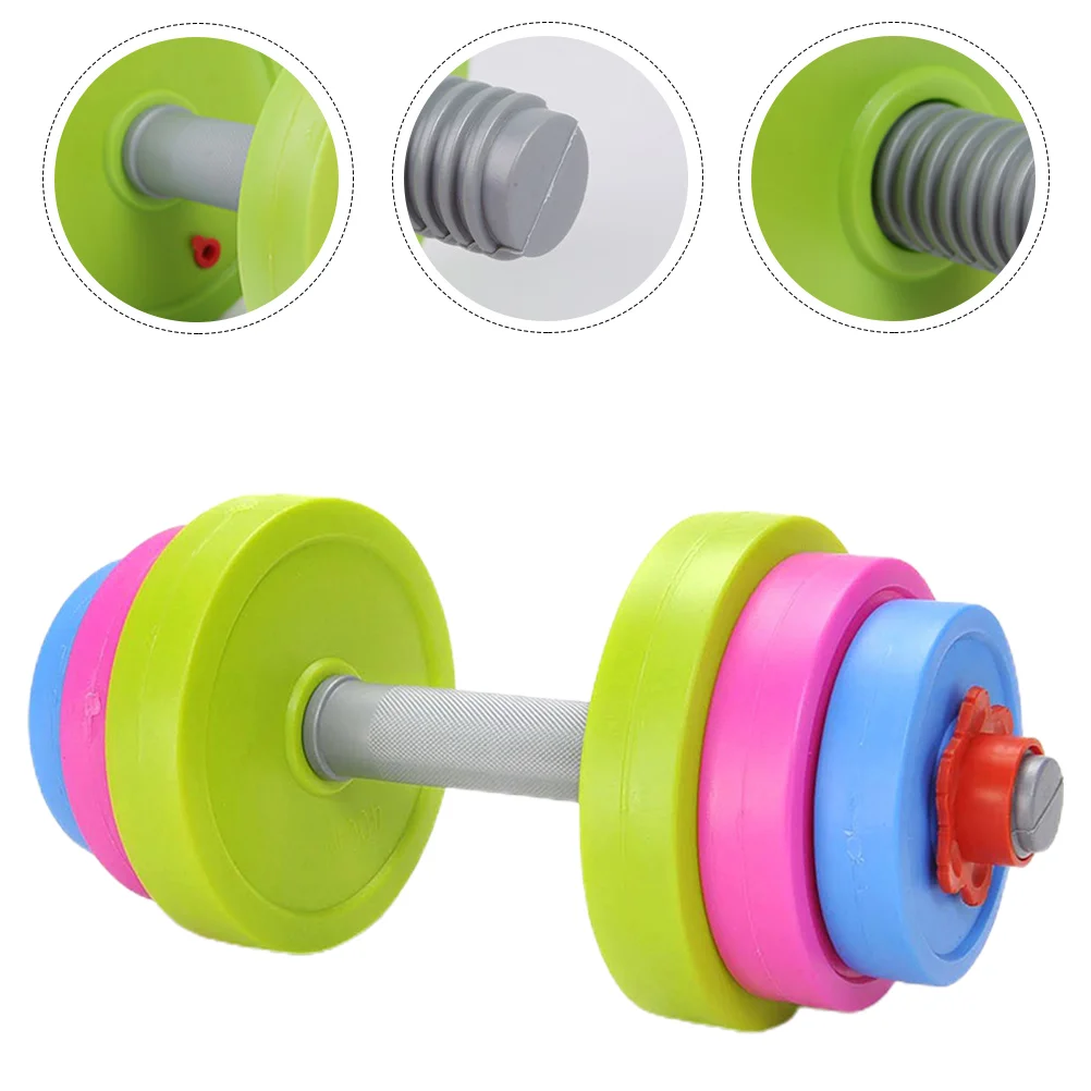 Toy Children's Dumbbell Barbell for Kindergarten Kids Balance Plastic Small Parent-child