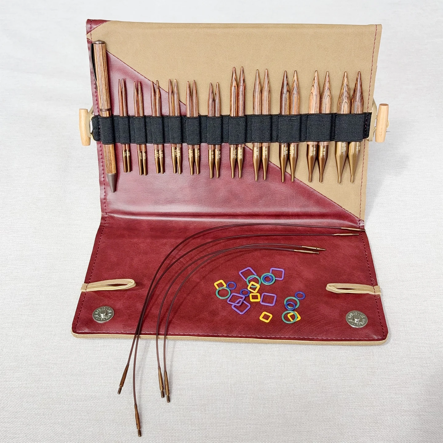Knitpro Ginger Special/Normal Avaliable Interchangeable Circular Needles Set 11 Sizes-2 Needle Tips In Each Size