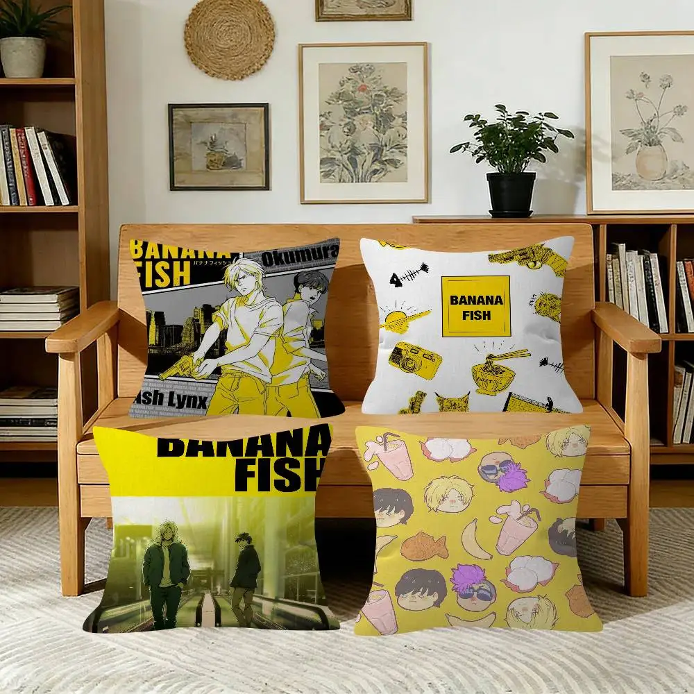 B-BANANA FISH Anime   Pillow Anime Pillow Sofa Bed Head Pillow Cover Cushion Cover Fashion