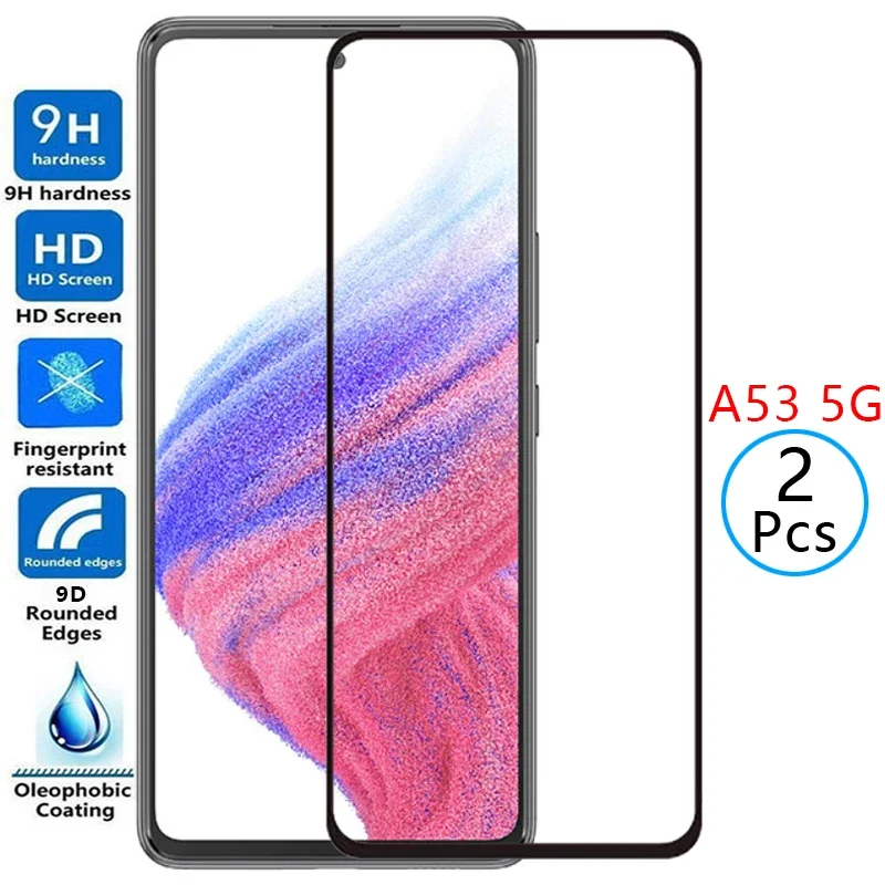 tempered glass for samsung a53 5g protective glass screen protector on galaxy a 53 53a film samsun samsumg samsunga53 galaxya53