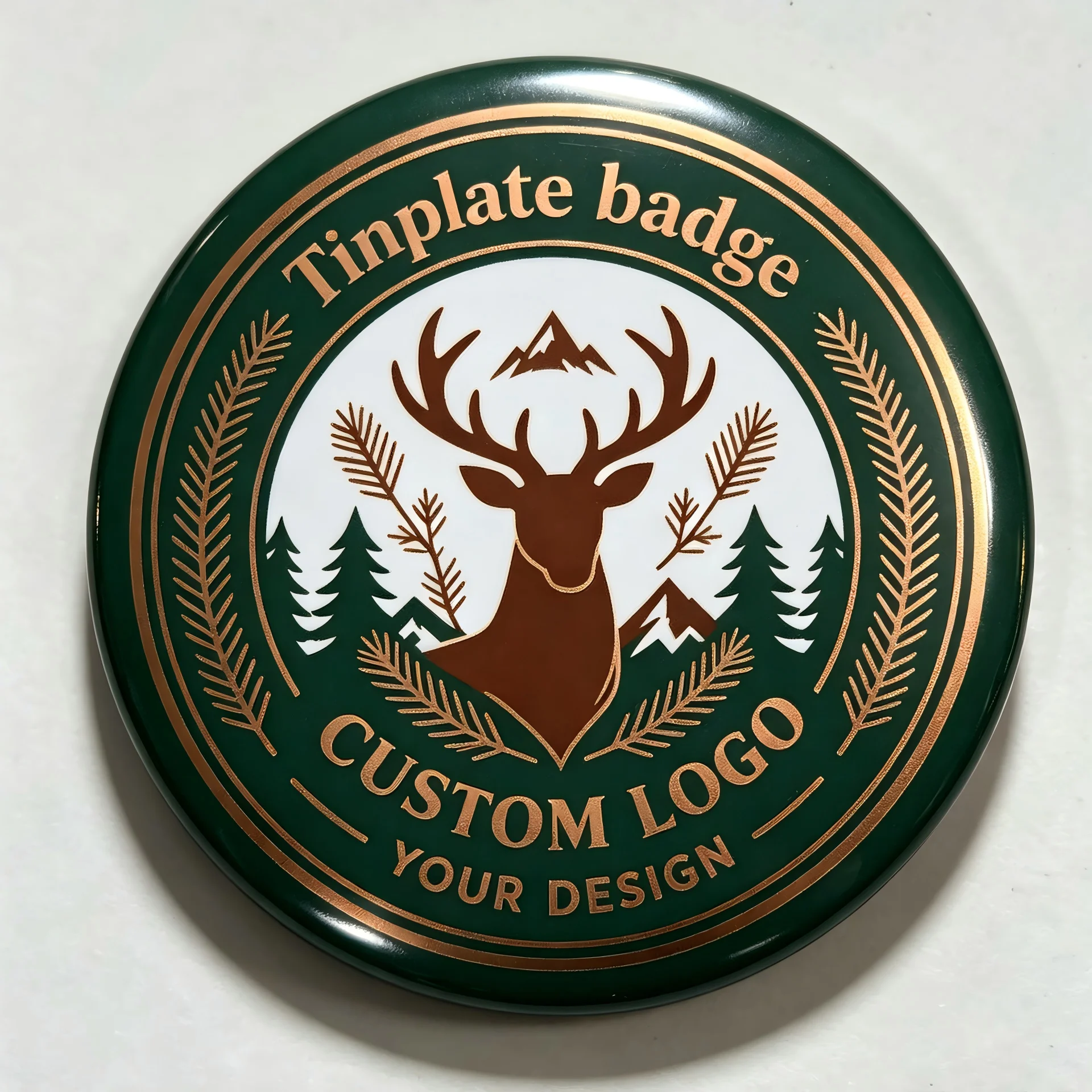 Personalized badge customization made of tinplate metal circular strong magnetic buckle badge DIY to create magnetic attraction