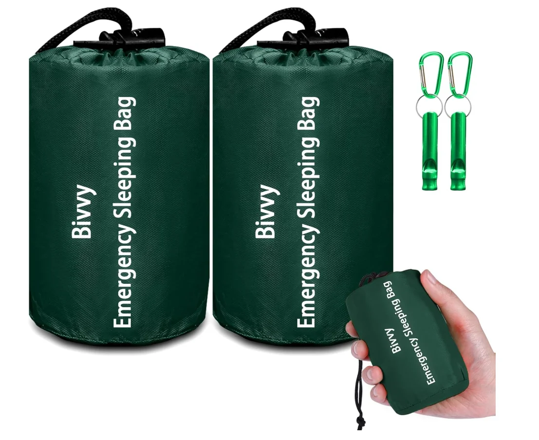 Notfall-Schlafsack, Überlebenstasche, Camping-Mylar-Schlafsack, Überlebensausrüstung, Notfalldecken, Überleben, Unterschlupf