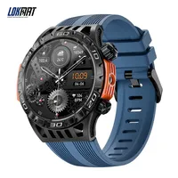 LOKMAT 5 ATM Waterproof Smart Watch Bluetooth Calls Flashlight SOS Smartwatch 1.46'' Screen Compass Sport Health Fitness Tracker