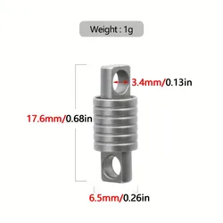 Portable Ultra-light Durable Mini Titanium Alloy Rotating Buckle Keychain Connector Accessories Waist Buckle Outdoor Tool