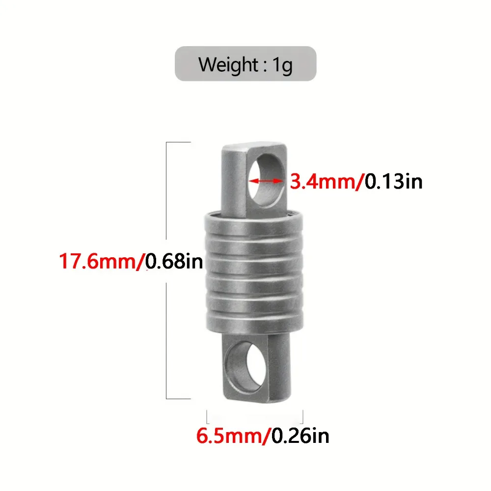 Portable Ultra-light Durable Mini Titanium Alloy Rotating Buckle Keychain Connector Accessories Waist Buckle Outdoor Tool