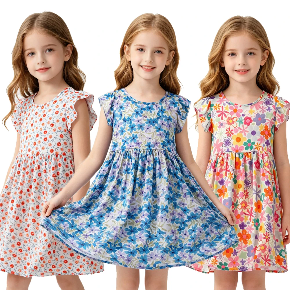 Girls Dresses Toddler Baby 1 to 2 3 4 5 6 7 8 9 10 11 12 13 14 15 16 Years Girl Casual Dress Teenager Korean Cute Children Dress