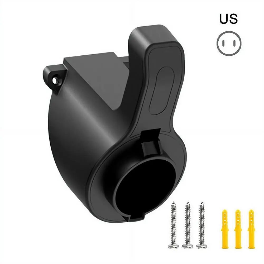 

EV Charging Cable Holder Universal J1772 Type 2 Connector PC Flame Retardant Material Wall Mount Waterproof Dustproof