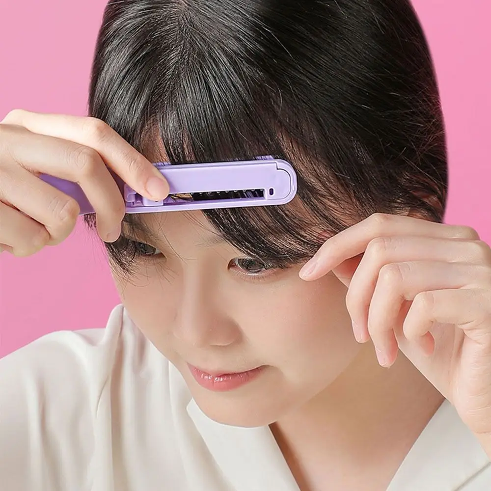 

Cute Manual Hair Bangs Cutting Trimmer Portable Beauty Hair Cut Accessories Hair Cut And Hairdressing Comb Mini Trimmer