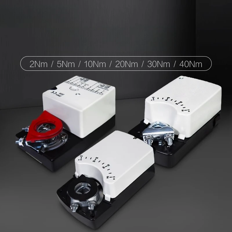 Analog air valve actuator, proportional adjustment type air valve driver mechanism, arbitrary adjustment 2-40Nm
