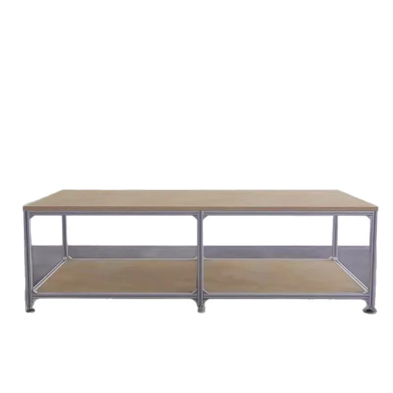 

Simple modern aluminum birch conference table, large class table office negotiation table