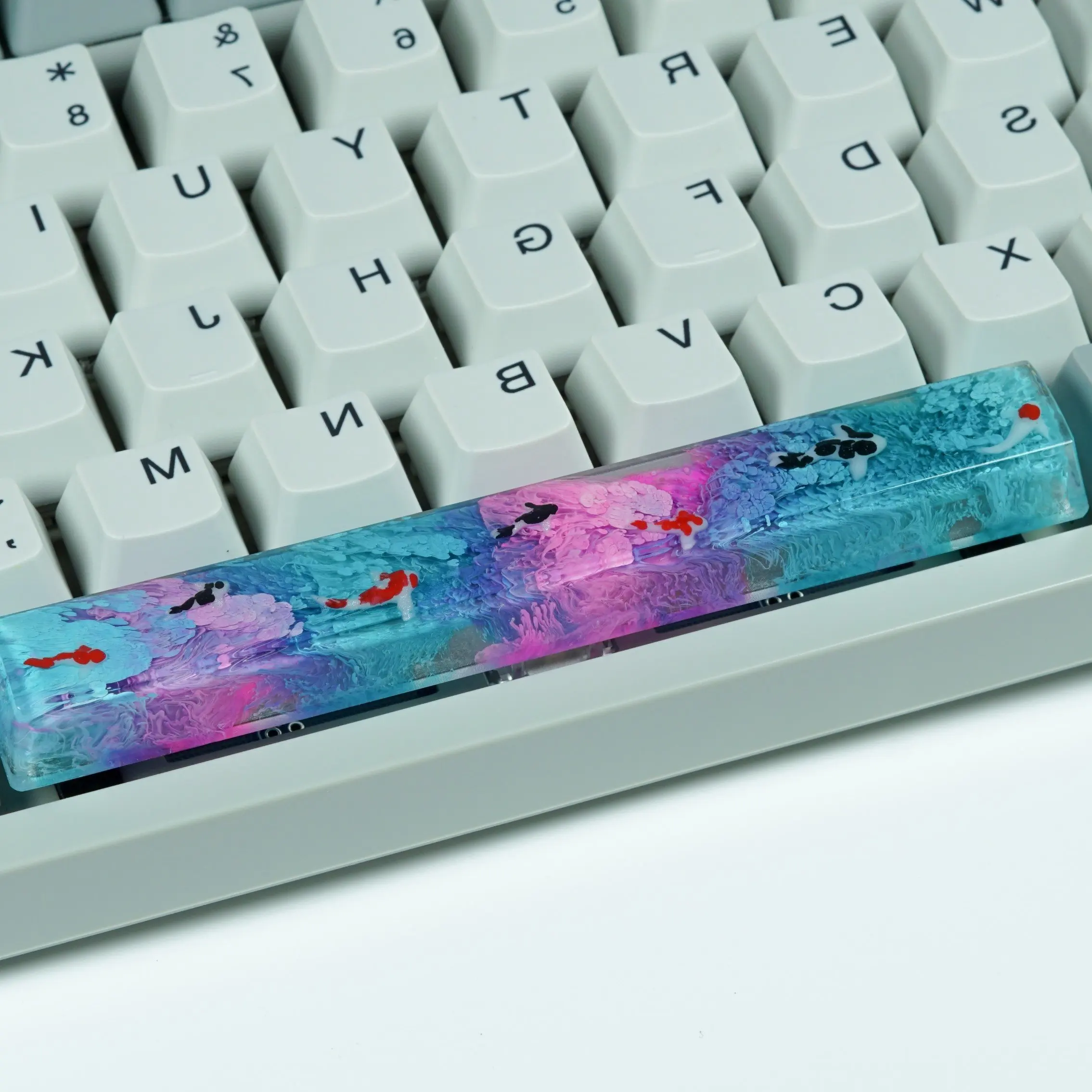 6.25u OEM Profile Custom Spacebar Handmade Resin keycaps Luxury DIY Keycaps For Mechanical Keyboard Mx Switch For GK64 Anne Pro2