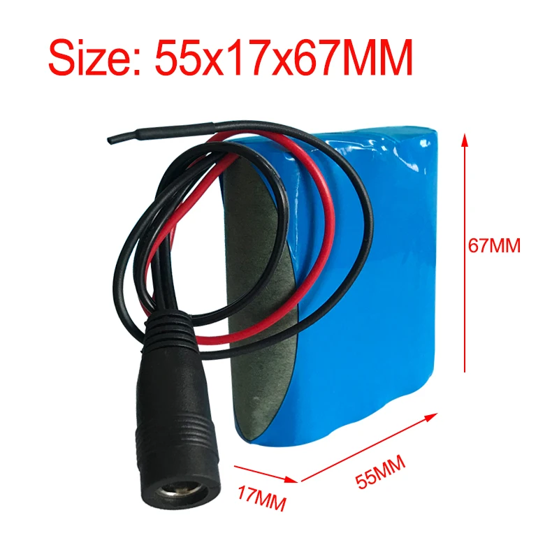 3S1P Rechargeable Battery Pack 12V 3000mAh , Suitable for Projector, Speaker, And Wireless Monitoring Battery Replacement