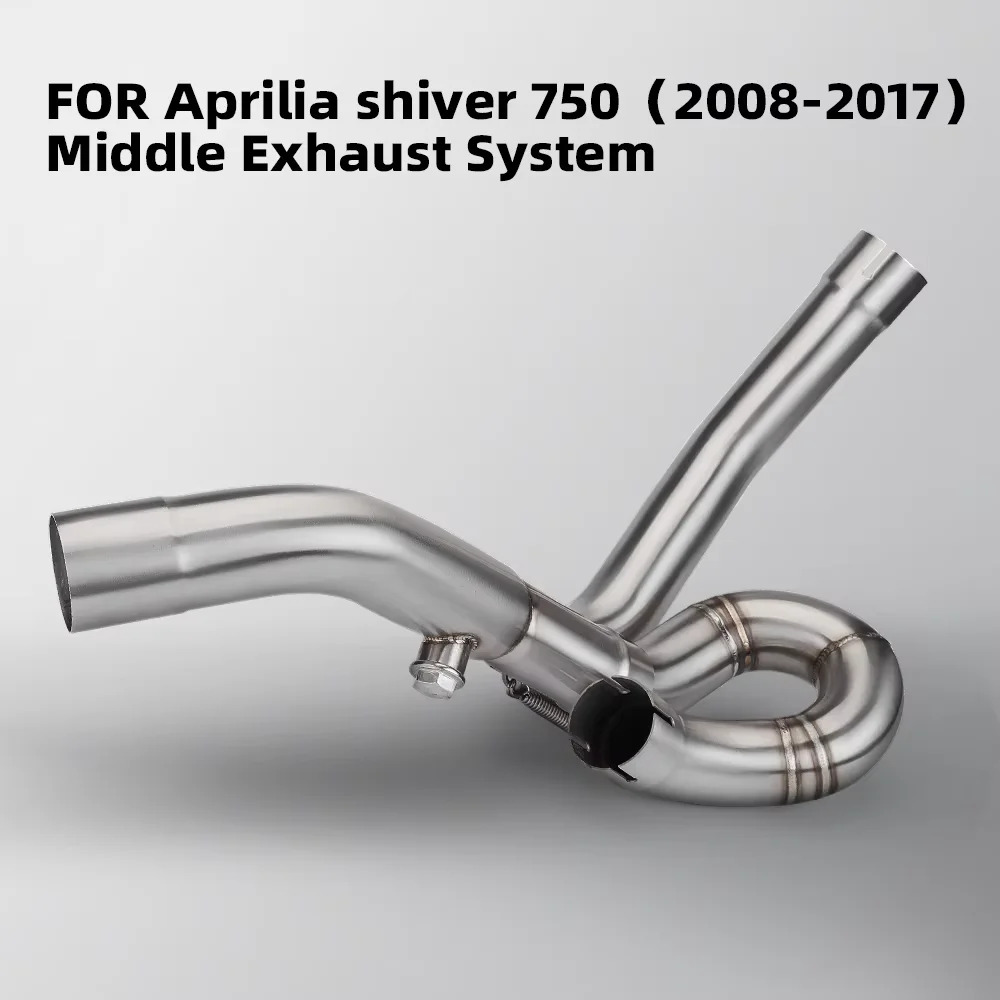 

Motorcycle Exhaust Middle Link Pipe For Aprilia Shiver 750 Shiver750 2008-2017 Exhaust System Slip On Moto Escape Tube