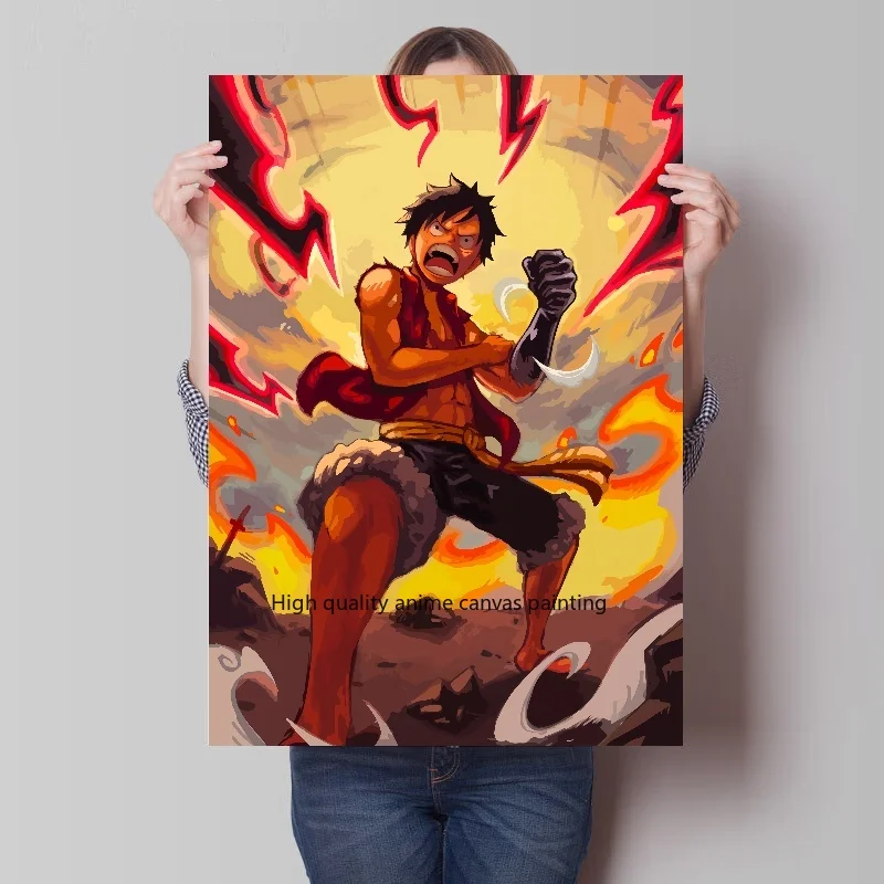 One Piece Luffy Zoro Tony Chopper Anime Poster Decor Canvas Painting Bar Home Wall Aesthetic Art Decoration Wall Home Room Gift