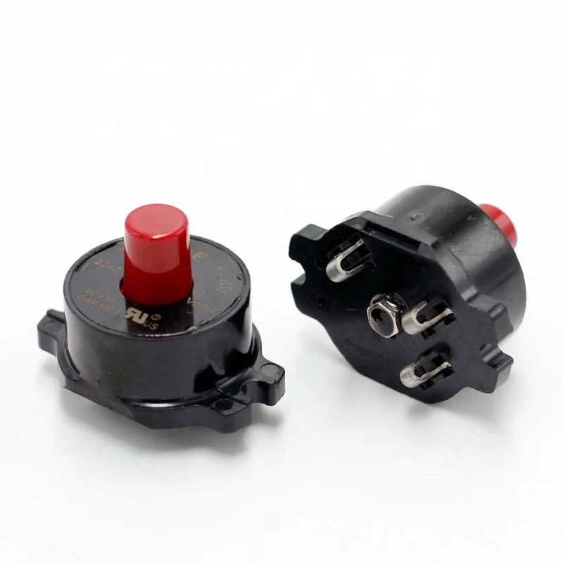 Single Pole Overload Protector Round Type Base Screw Mount Motor Circuit Breaker