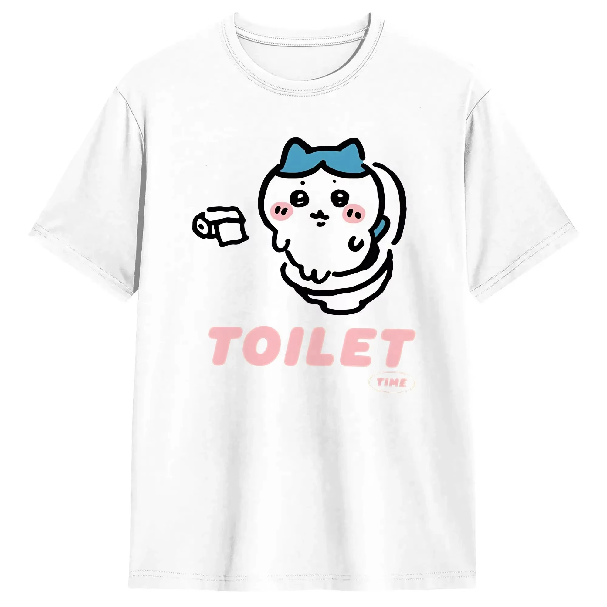 Chiikawa Cute Kawaii Anime Starry Tee Men's Women's Black Retro Cool Graphic Art Print Oversized Short Sleeve Streetwear Top