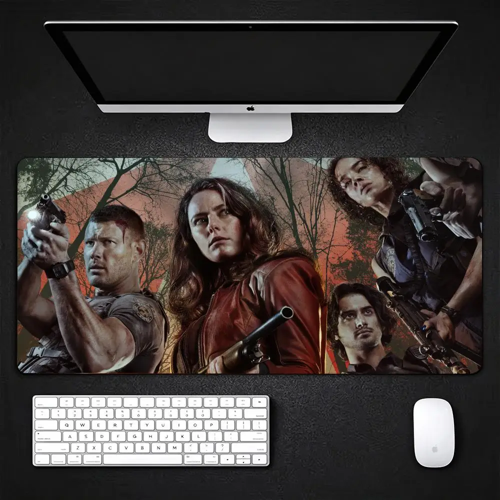 Resident Evil Welcome To-raccoon City Mouse Pads Multiple Sizes Large Square Computer Office Game Table Mats Rubber Anti-slip Mo