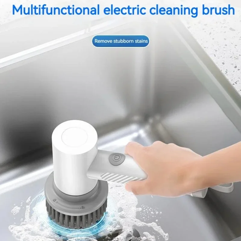 새로운 전기 청소 브러시 ​​가사 주방 식기 세척 브러시 욕조 타일 전문 청소 브러시