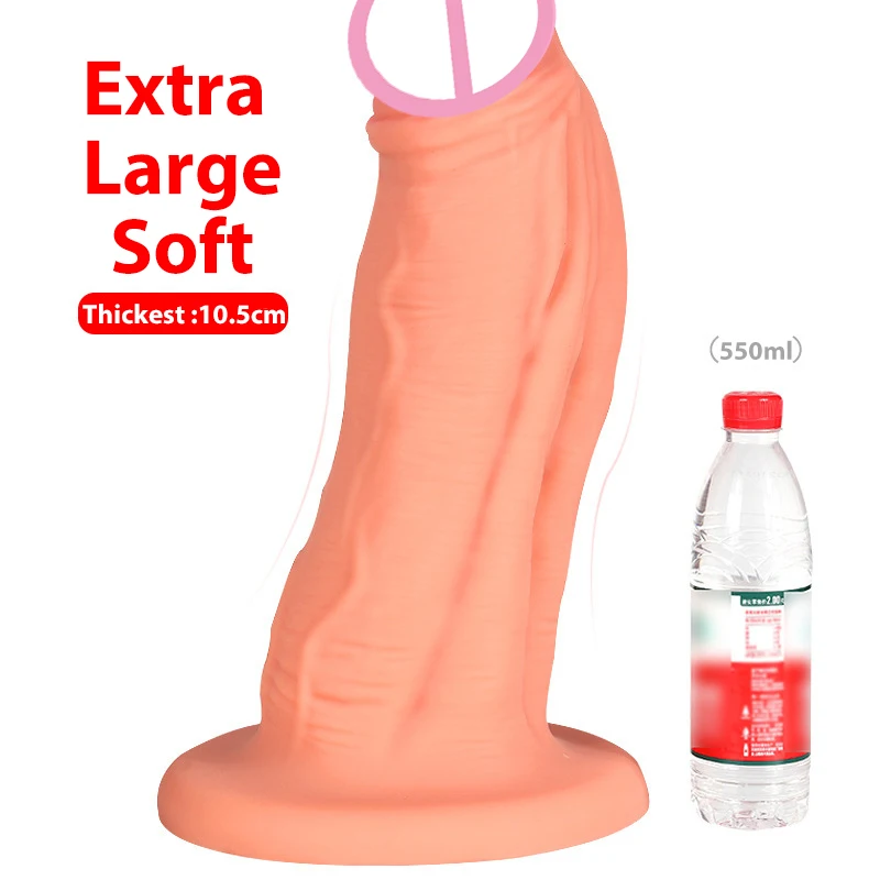 XXXL Super Big Realistic Dildos Huge Anal Plug Anus Expansion Vaginal Masturbators Soft Liquid Silicone Material Adult Sex Toys