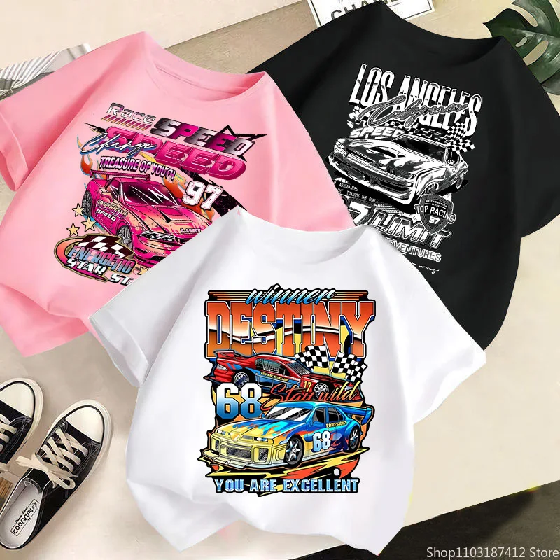 Ragazzi e ragazze T-shirt a maniche corte Abbigliamento estivo 2024 Nuovi bambini Sottile Estate Magliette e camicette Ragazzi Stile casual Mezza manica 100-160