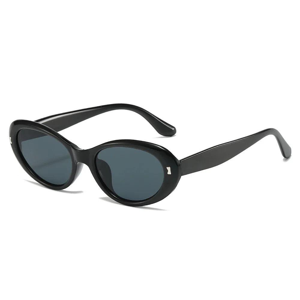

New Trend Sunglasses Women Men Oval Rice Nail Design Retro Casual Fashion Travel Sun Glasses For Female UV400