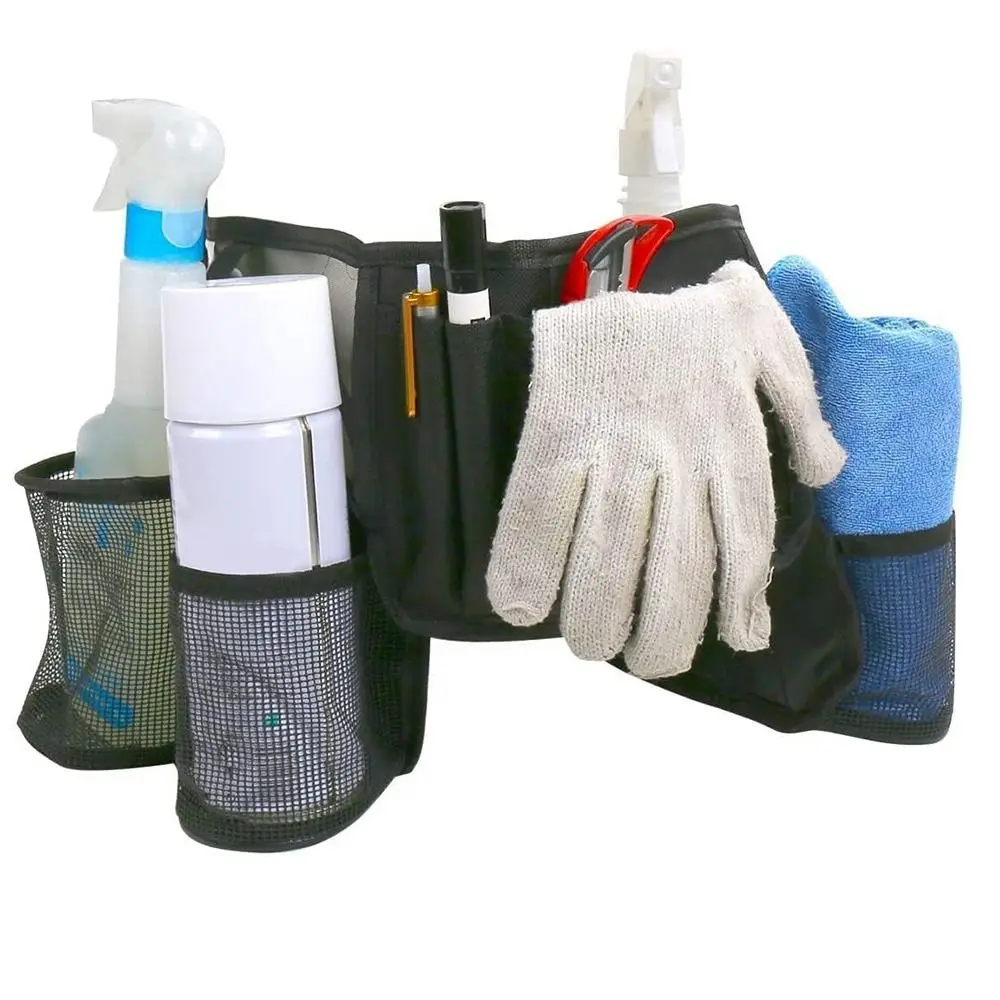 Professionele Taille Versleten Reinigingsgereedschap Schort Multi-Pocket Multifunctionele Taille Schort Waterdicht Gereedschap Schort Custodial Werk