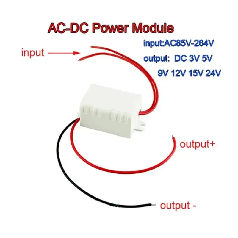 AC-DC Power Supply Switch Module AC110V 220V 230V To DC 3.3V 5V 9V 12V 15V 24V Converter 3W Led Isolated Voltage Stabilized