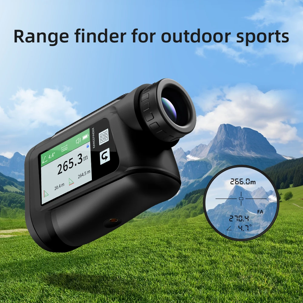 NOHAWK Golf Rangefinder with Slope and Pin Lock Vibration Rangefinders with Rechargeable Battery Laser Range Finder