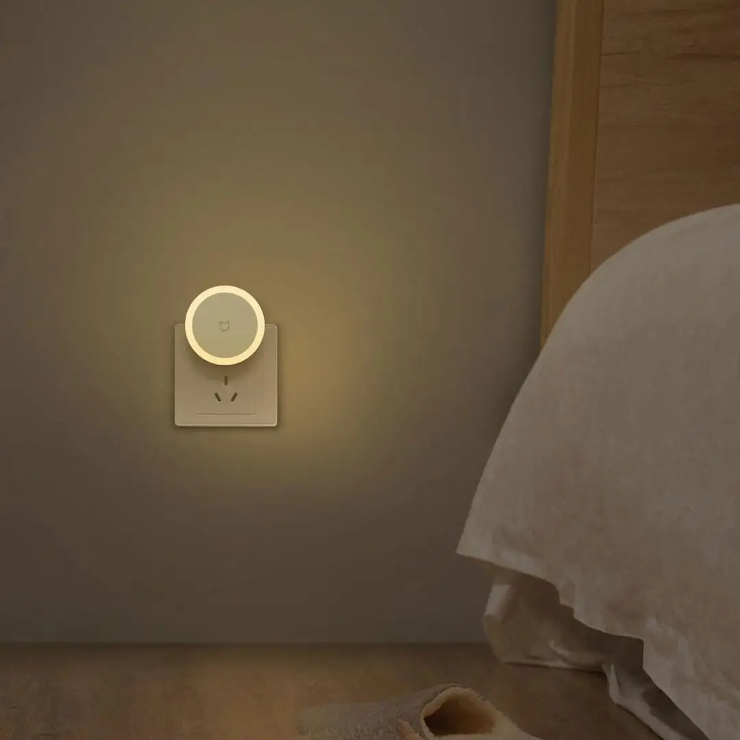 Xiaomi Mijia Plug-in Night Light Sense Induction Soft Lamp Plug Sensor Light Sleep Night Lamp Energy-saving Night Light 220V