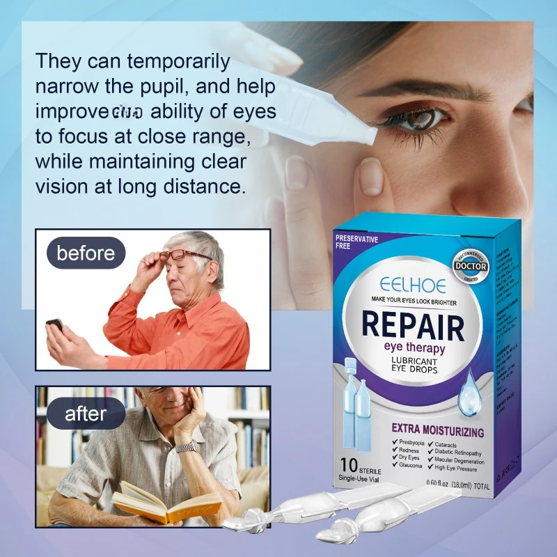 Eye Care Drops Treatment redness Blurred Vision Improve Enhance Eyesight Relief Eye Fatigue Dry itch Sooth Eyesight Eye Drops