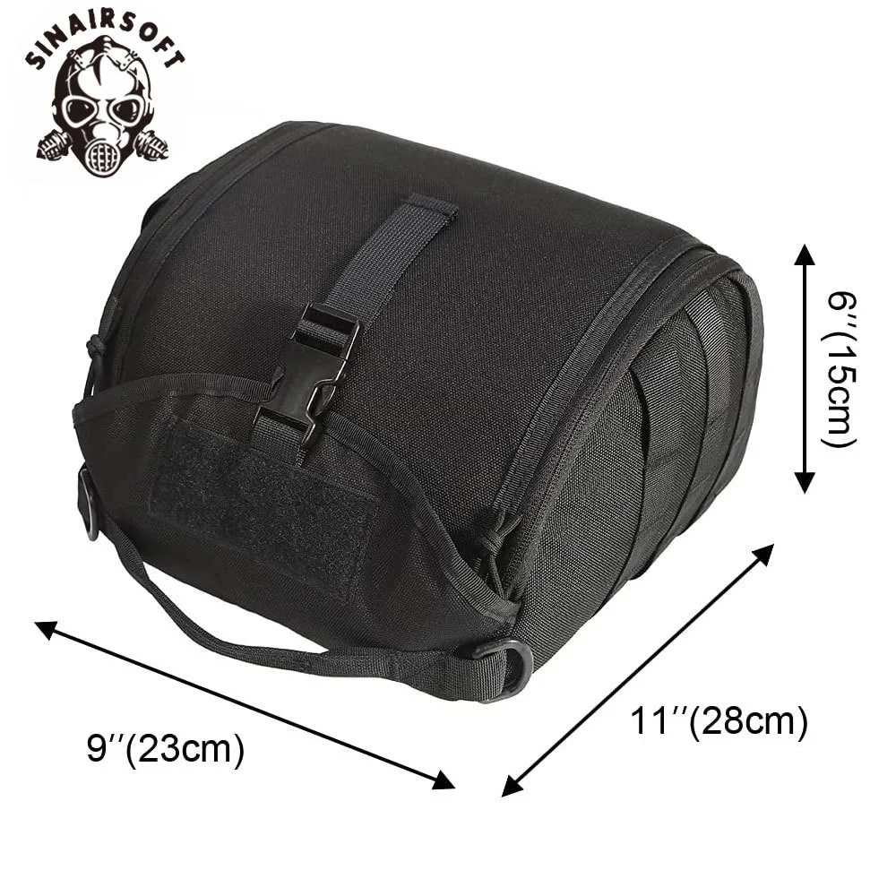 Bolso de armazenamento multifuncional tático, Capacete Capa Bag, Máscara rápida do capacete do armazenamento, Equipamento desportivo de caça ao ar