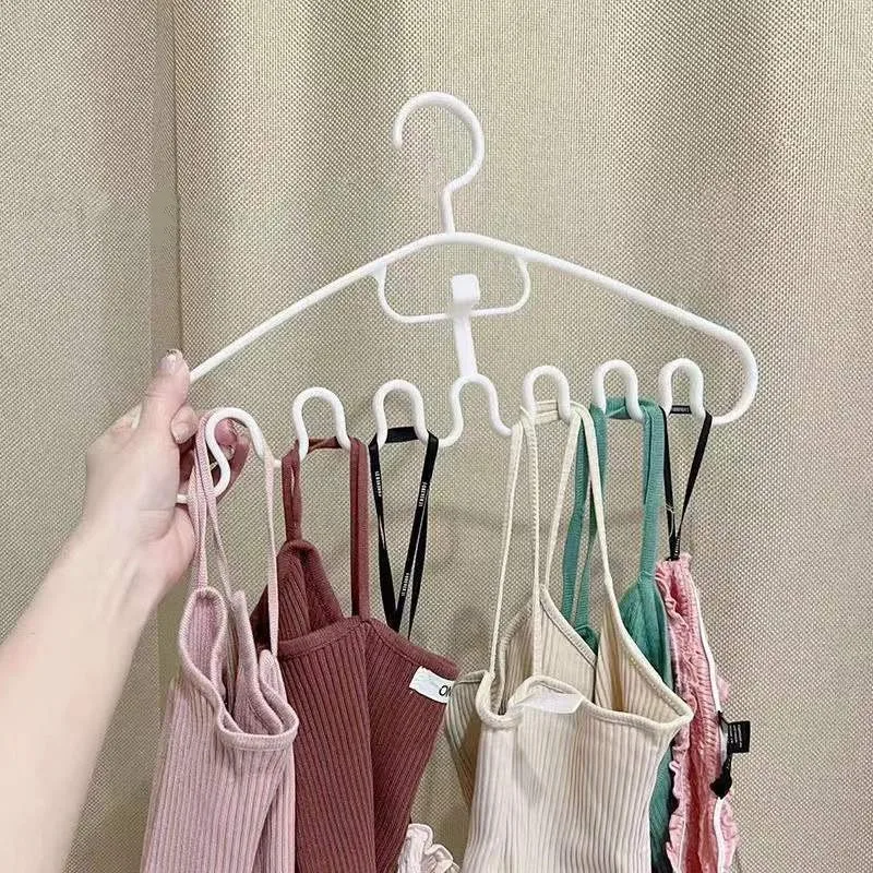 5/10PCS Wave Shape Multi-Purpose Hangers Non Slip Bra Lingerie Slot Hanging Hook For Tank Top Home Wavy Clothes Hanger Holder