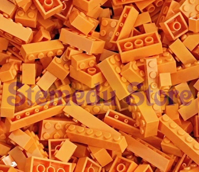 120 Stück Bausteine Bulk Lot Pack sortiert nach Farbe Ziegel Block platte Spielzeug kleine Partikel Bulk-kompatible Legoeds