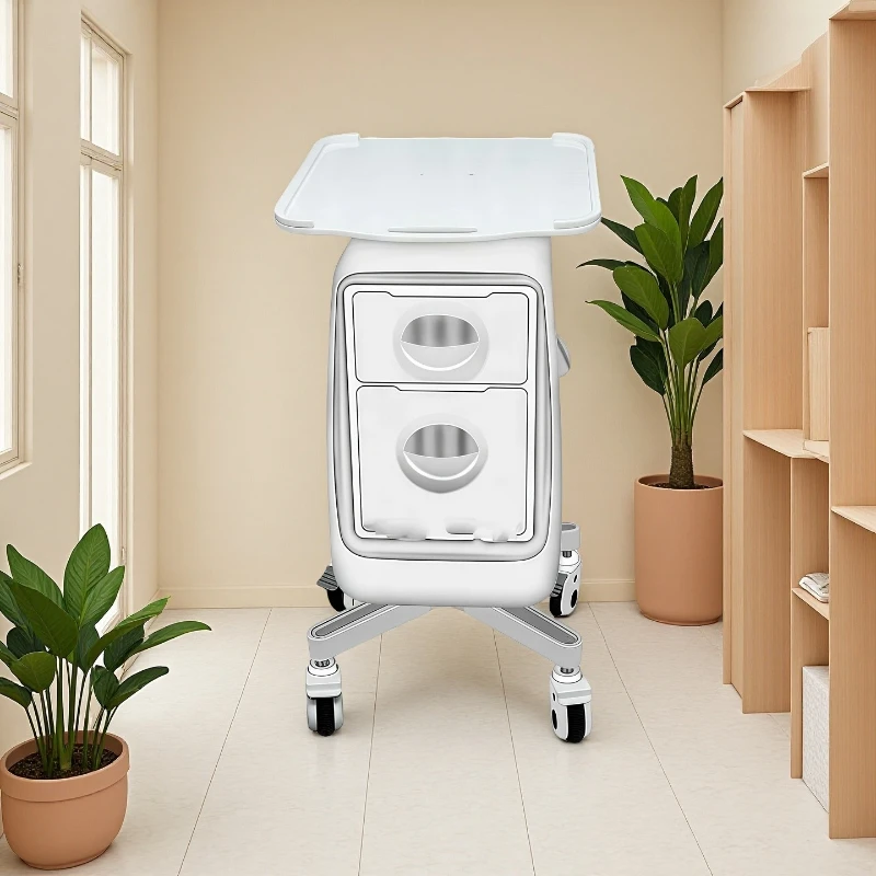 

Nail Technician Salon Trolley Professional Aesthetic Rolling Cart Stainless Steel Drawers Storage Organizer Pedicure Equipment
