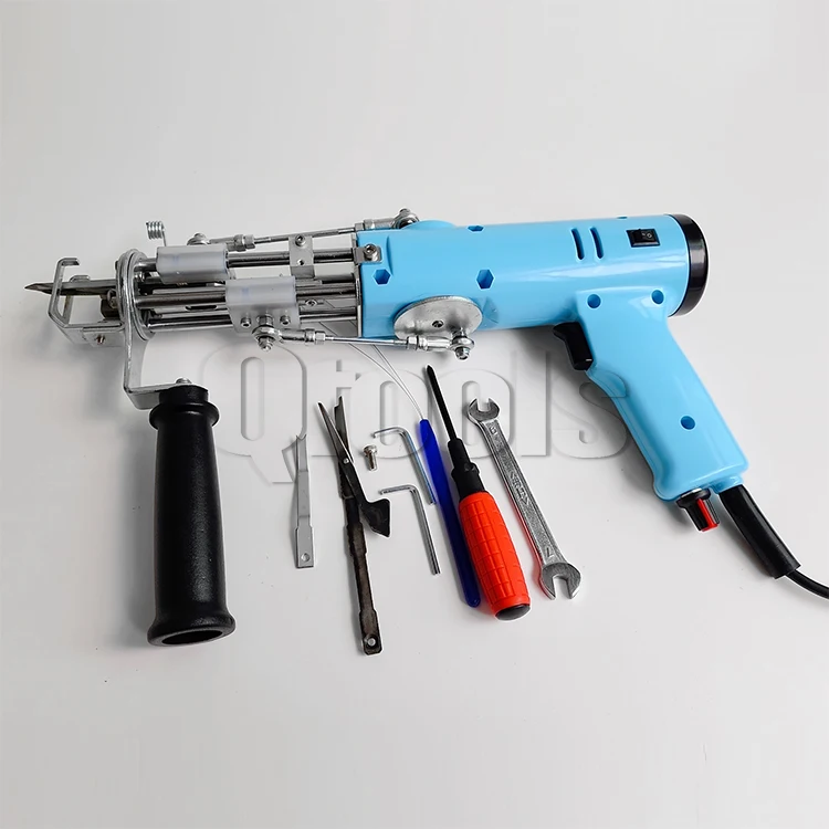 Carpet Tufting New Upgrade 2 in 1 Loop Cut Pile Electric Carpet Weaving Flocking Knitting Rug Gun