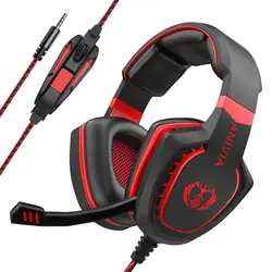 HIFI Stereo Over Ear Headsets Gamer Music Player video game with Mic Volume Control Noise Isolating Overear for PC PS4 PS5 XBOX