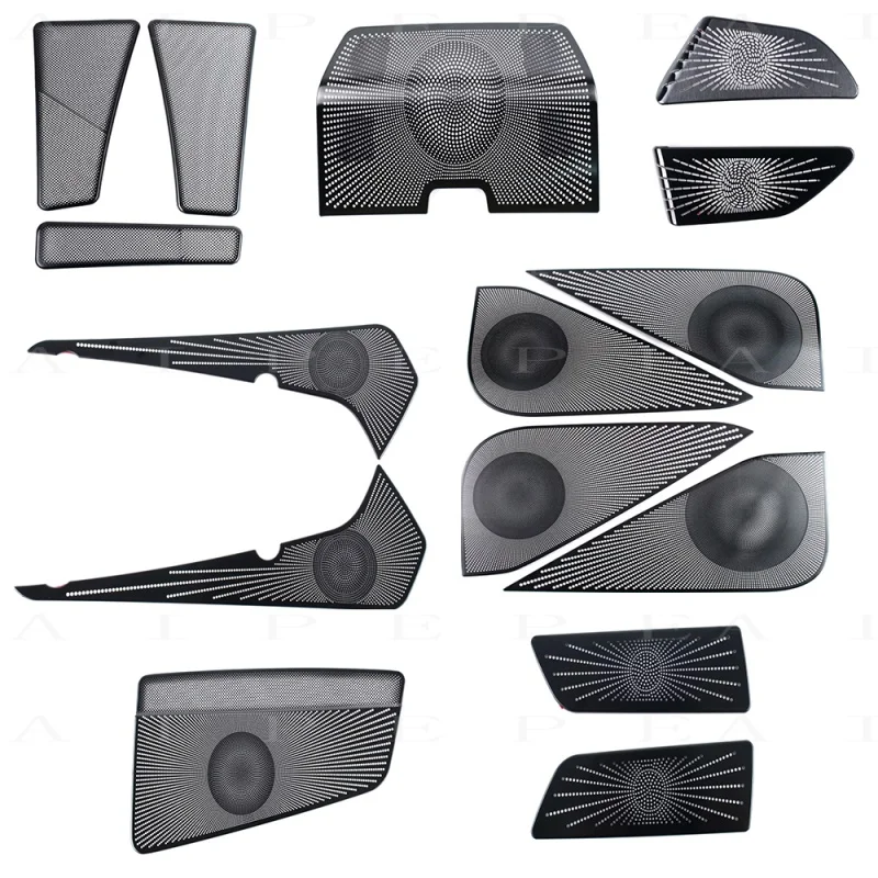 Interior Trim Car Audio Speaker Cover Sticker Front Rear Door Panel Loudspeaker Cover for VW Volkswagen ID.7 ID7 2023 2024