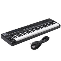 WORLDE PANDA61 Portable 61-Key USB MIDI Keyboard Controller 8 RGB Colorful Backlit Trigger Pads with USB Cable