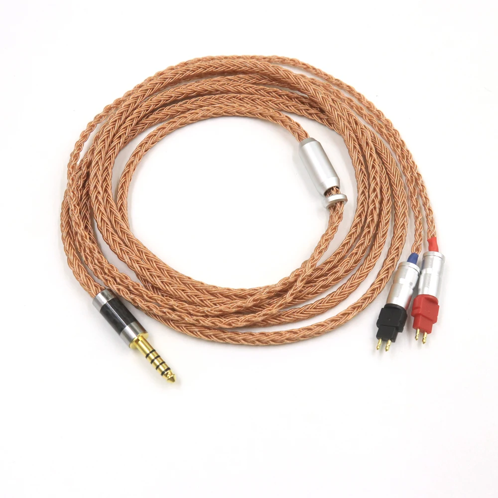 16 Core Copper 3.5mm 2.5mm XLR 4.4mm Earphone Cable upgrade For Sennheiser HD580 HD600 HD650 HD25 hd545 hd565