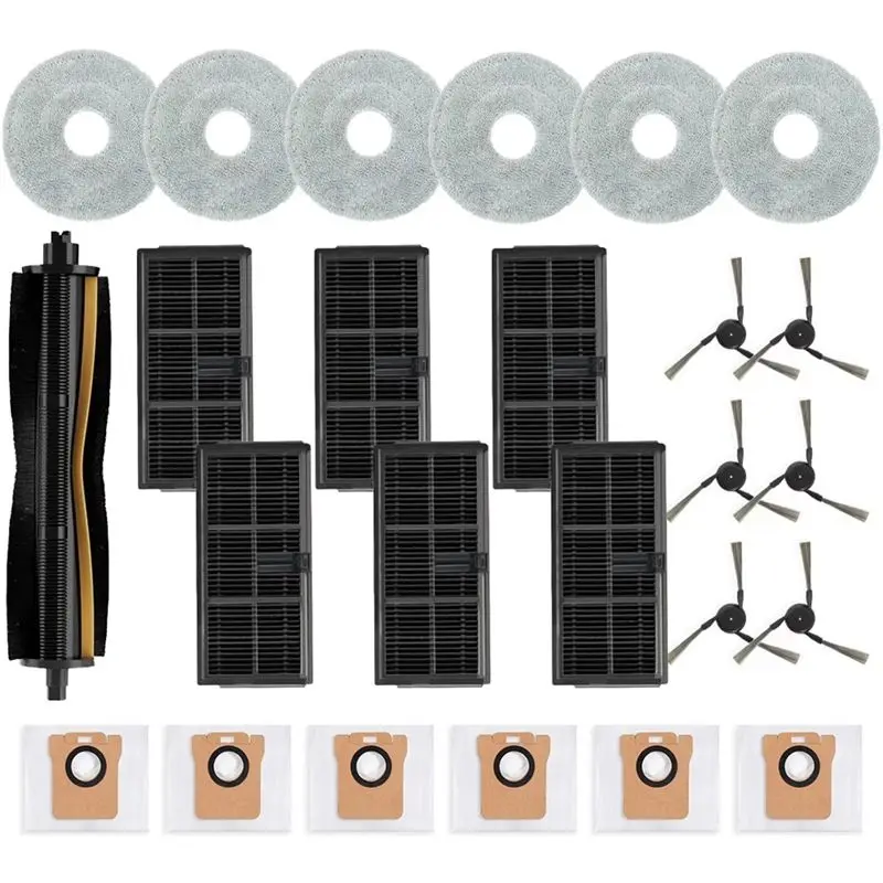 

TAIGH-For For Mijia Omni M40/D110CN Replacement Vacuum Accessories Main Tricut Roller Side Brush Hepa Filter Mop Cloth Du