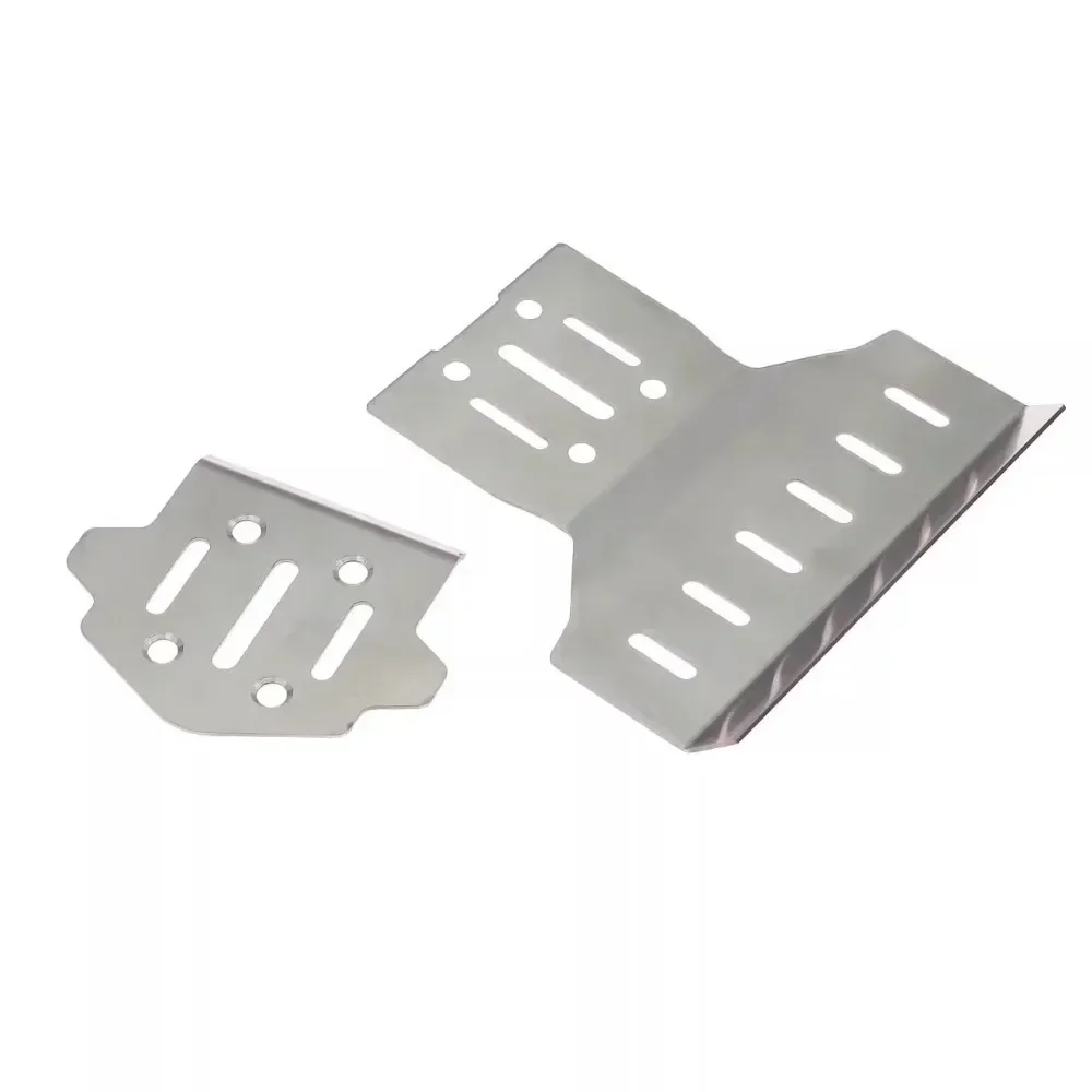 MJX 7303 1/7 RC Car Spare Parts Rally Car Front and Rear Guard Plate Bottom Protection Metal Armor 7303 Chassis Armor view 3