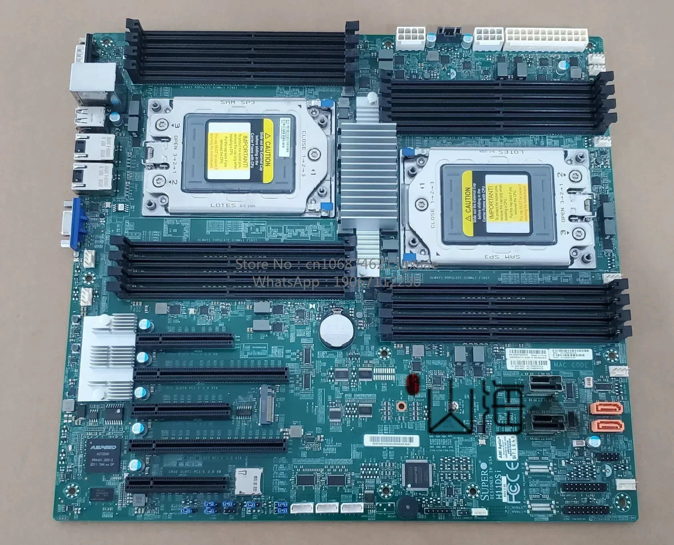 

Single and Dual Way Server Motherboard for Ultramicro H11DSi H11SSL-i for Host 7601 7542
