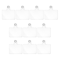 10pcs Universal Detachable Transparent Mobile Phone Lanyard Patch Phones Crossbody Strap Hanging Cord Replacement Gasket