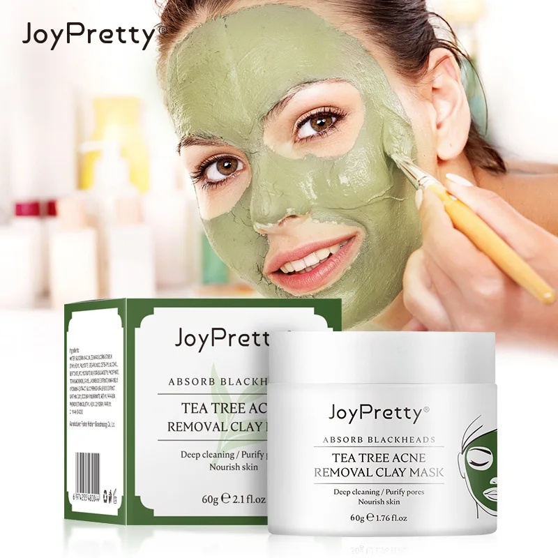 Green Tea Clay Mask Hydrating Moisturizing Deep Cleaning Control Oil Skin Herbal Application Solid Mask Facial Skin Care