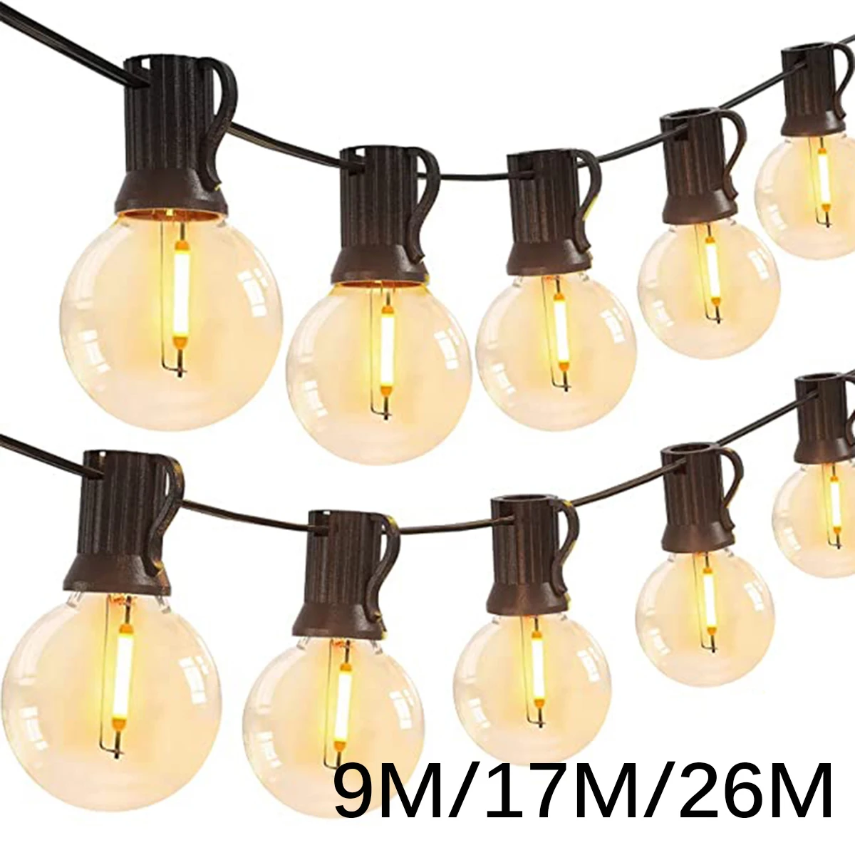 110V/220V Outdoor String Lights LED G40 Festoon Fairy Patio Garland Lamp Wedding Street Camping Garden Party Decoration Lights