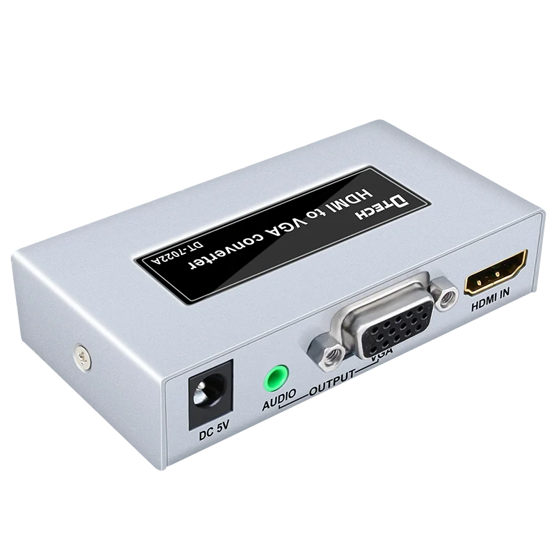 الجملة HDMI إلى VGA HD محول 1080P/60 هرتز 3.5 مللي متر واجهة DC5V/350mA HDMI إلى VGA محول محول للتلفزيون/LCD